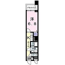 エクセレント・ヴィラ 1Kの間取図画像