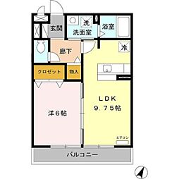 間取図画像 1LDK