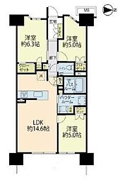 プレミスト湘南辻堂フォレストフェイス 3LDKの間取図画像