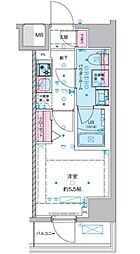 GENOVIA西川口III 1Kの間取図画像
