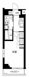 AXAS西馬込アジールコート 1Kの間取図画像