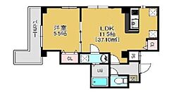 ラ・ヴィータ 1LDKの間取図画像