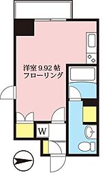 蔵前ローズガーデン ワンルームの間取図画像