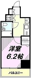 スパシエ八王子クレストタワー 1Kの間取図画像
