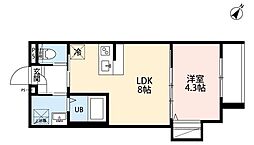 robot home 西八王子(ロボットホーム ニシハチオウジ) 1LDKの間取図画像