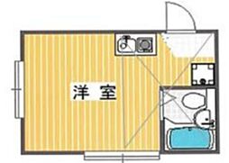 ライフピア目白台III 2階ワンルームの間取り