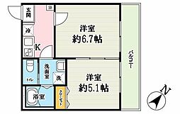 Soleil Maison 2Kの間取図画像