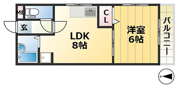 ユーコート ｜兵庫県神戸市長田区房王寺町２丁目(賃貸マンション1LDK・3階・30.00㎡)の写真 その2