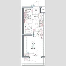 クレヴィスタ井荻 1Kの間取図画像