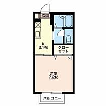 ＳＵＭＭＥＲ－ＥＹＥ 0203 ｜ 静岡県浜松市浜名区細江町中川1500-1（賃貸アパート1K・2階・24.71㎡） その2