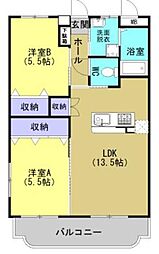 ユーミーマンションダン・ウインクルム3 2LDKの間取図画像