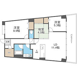 アイランドシティインフィニガーデンE棟 3LDKの間取図画像