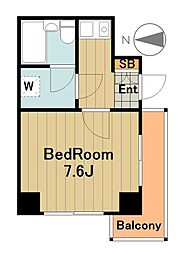 ライオンズマンション相模原第3 1Kの間取図画像