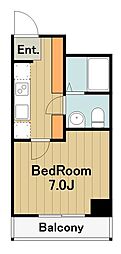 ライオンズマンション相模原第3 1Kの間取図画像