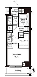 アジュールテラス住吉 ワンルームの間取図画像