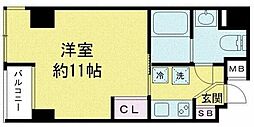 スカイツリービュー錦糸町 1Kの間取図画像