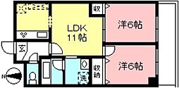 ラークヒルズ 2LDKの間取図画像