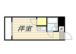 メゾン・ド・プレーヌ 2階ワンルームの間取り