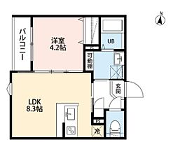 SOLARE 元町 1LDKの間取図画像