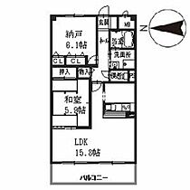 ミューズコート 0303 ｜ 京都府八幡市欽明台中央2-1（賃貸マンション1SLDK・3階・63.00㎡） その2