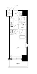 ルーブル中板橋弐番館 13階1Kの間取り