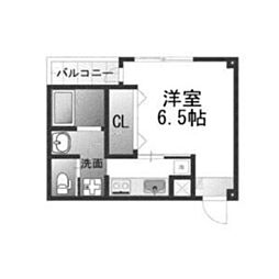 LamerSuwanomori 1Kの間取図画像
