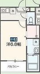 Forest Park Hills 1階1Kの間取り