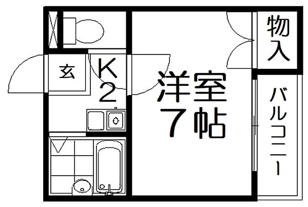 ランテルディ 102｜大阪府枚方市牧野本町２丁目(賃貸マンション1K・1階・24.00㎡)の写真 その2