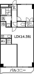 ロイヤルメドウ 2LDKの間取図画像