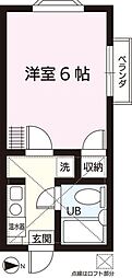 センチュリーハイツ 1Kの間取図画像