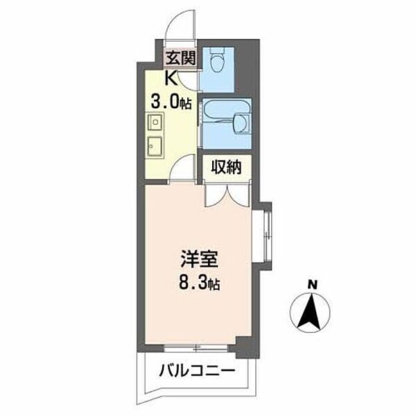 ＨＩＬＬ　ＣＩＴＹ南光台 206｜宮城県仙台市泉区南光台７丁目(賃貸アパート1K・2階・25.00㎡)の写真 その2