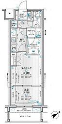 ミリアレジデンス東池袋 1DKの間取図画像