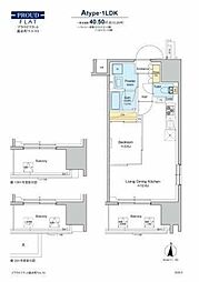 墨田区緑4丁目マンション 1Kの間取図画像