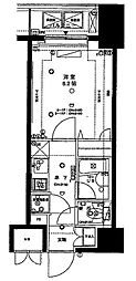東京蒲田スクエアタワー 1Kの間取図画像