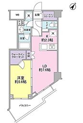 スタイリオ中延駅前 4階1LDKの間取り
