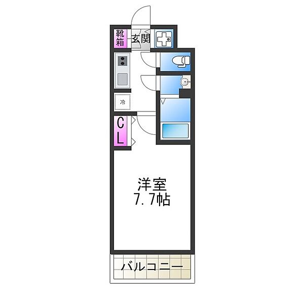 サムティ夕凪LUKSUS ｜大阪府大阪市港区夕凪１丁目(賃貸マンション1K・3階・24.03㎡)の写真 その2