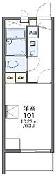 レオパレスヒューゲル参番館 1Kの間取図画像