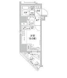 JR京浜東北・根岸線 大森駅 徒歩5分の賃貸マンション 3階ワンルームの間取り