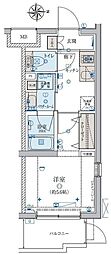リヴシティ妙蓮寺 1Kの間取図画像