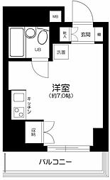 テラッサ・エスト ワンルームの間取図画像