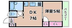 間取図画像 1DK