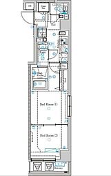 dips大山幸町 2Kの間取図画像