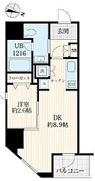IDEAL神楽坂 1DKの間取図画像