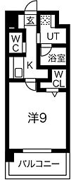 comodococosanda 1Kの間取図画像