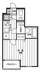 SIN-City哲学堂REVPREST 1Kの間取図画像