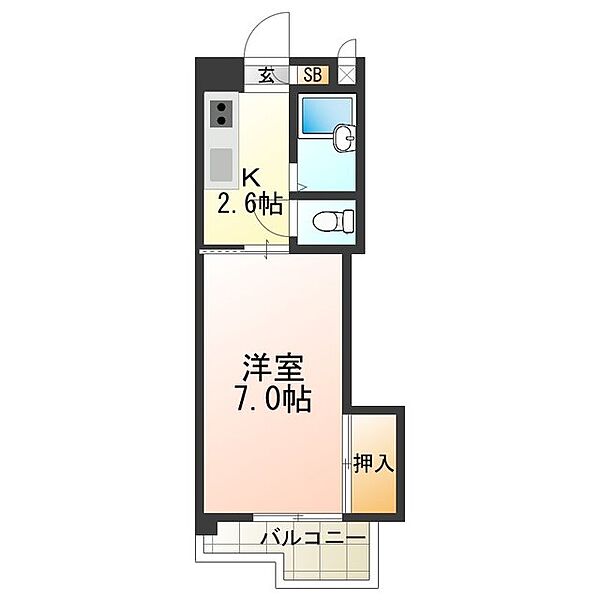 エクセリーヌ寿 ｜大阪府大阪市住吉区我孫子東１丁目(賃貸マンション1K・3階・21.97㎡)の写真 その2