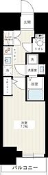 ハイズ三ノ輪 5階1Kの間取り