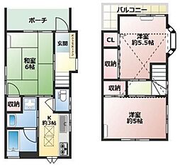 練馬北町1丁目戸建 3Kの間取り