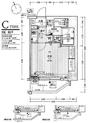 LEONCOMFORT西新橋 1Kの間取図画像