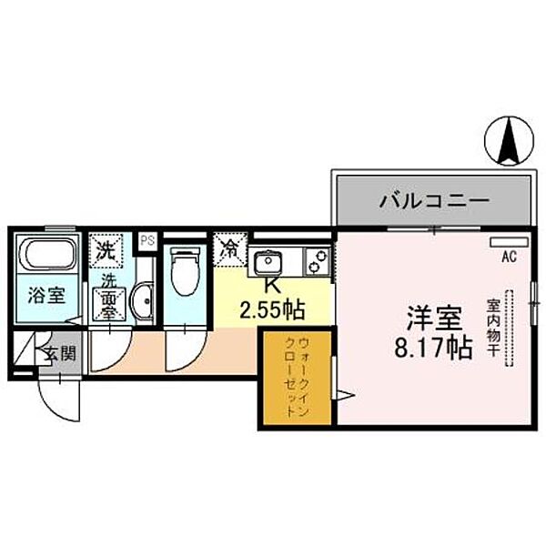 Contrail（コントレイル） ｜大阪府大阪狭山市池尻自由丘２丁目(賃貸アパート1K・1階・31.08㎡)の写真 その2